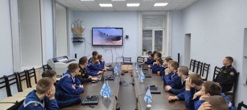 Профориентационная встреча кадет 9-11 классов с представителем филиала в городе Калининград ФГКВОУ ВО "Военный учебно-научный центр Военно-Морского Флота "Военно-морская академия имени Адмирала Флота Советского Союза Н.Г. Кузнецова"