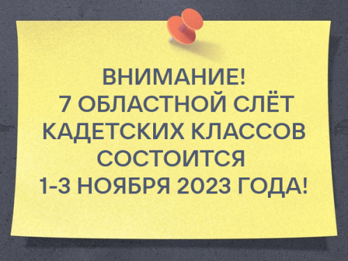 VII областной слёт кадетских классов Архангельской области