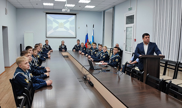 Телемост между Полоцким кадетским училищем Республики Беларусь и Архангельским морским кадетским корпусом