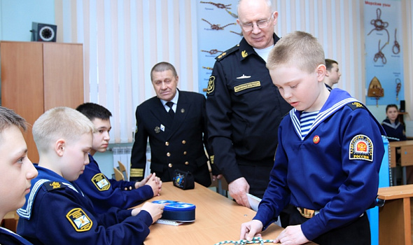 Вице-адмирал Воложинский Андрей Ольгертович посетил кадетский корпус!