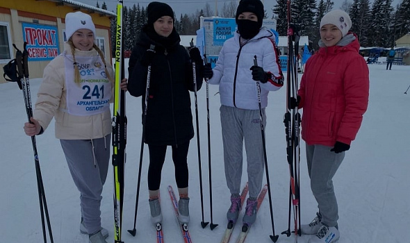 Наши на Всероссийской массовой лыжной гонке «Лыжня России»