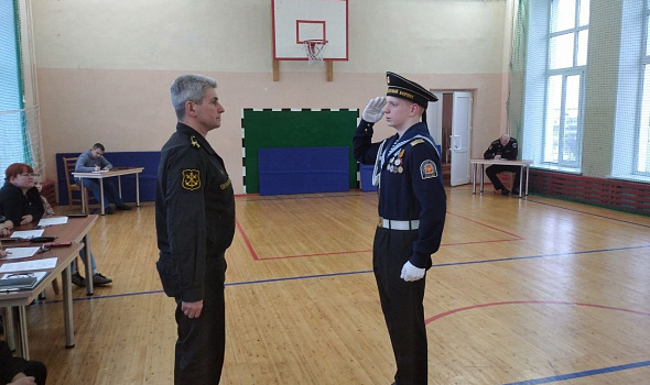 XII смотр строевой песни "Бескозырка"