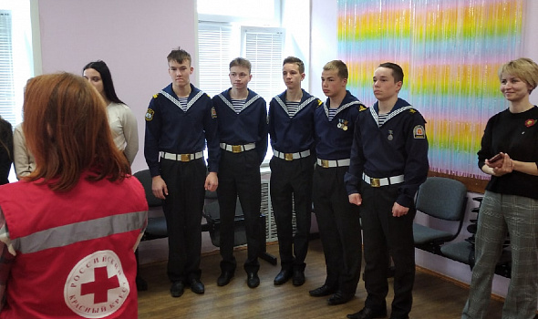 команда Архангельского морского кадетского корпуса приняла участие в городских соревнованиях "Первая помощь"